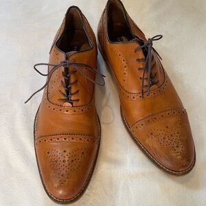 Men's Brown Leather Brogue Shoes